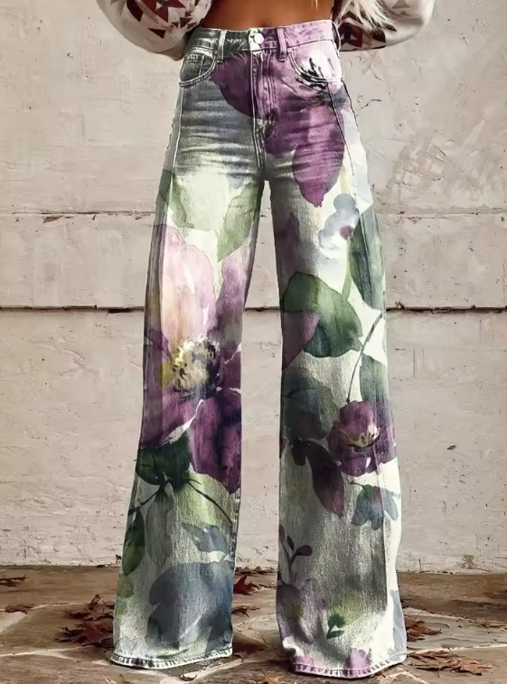 Alessia | Calças Boho Vintage com Estilo Único e Sofisticado