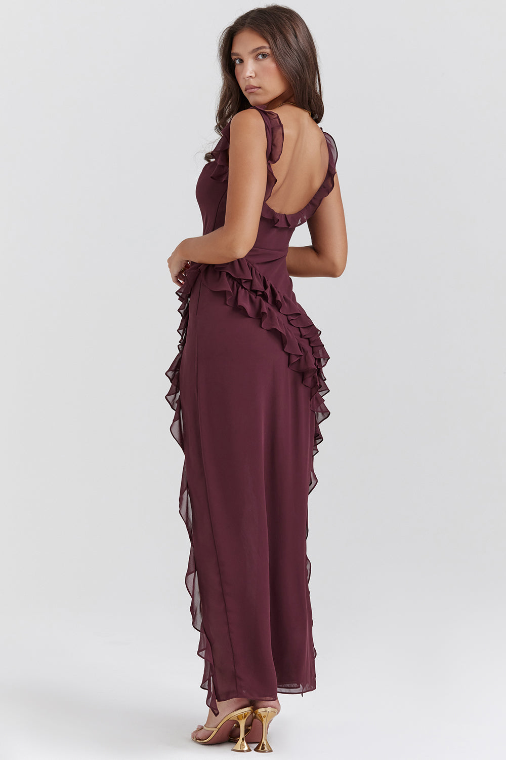 Chloe - Vestido Longo com Babados