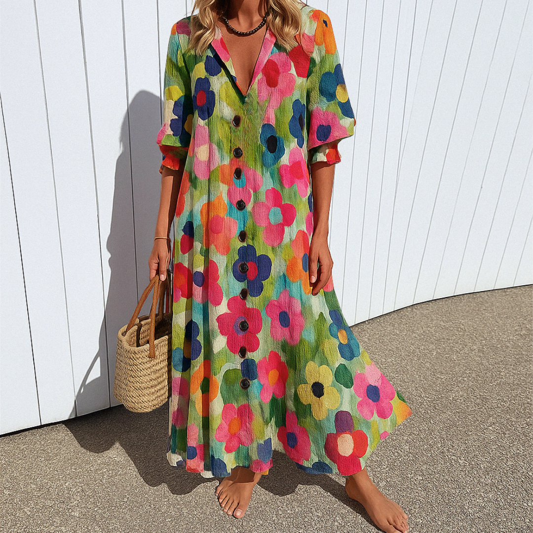 Mirela – Vestido Elegante com Efeito Redutor