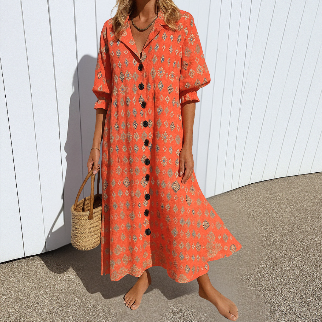 Mirela – Vestido Elegante com Efeito Redutor