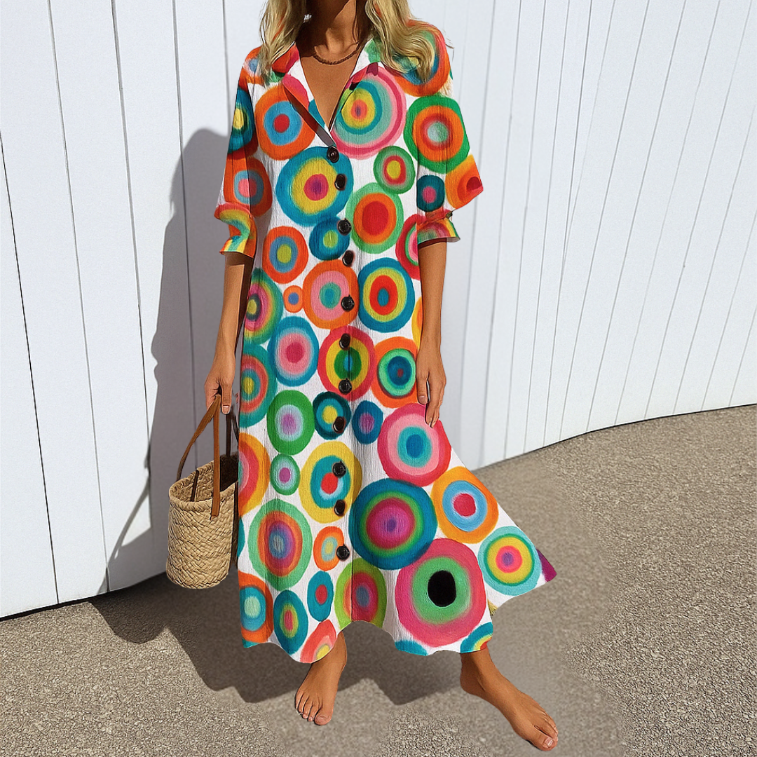 Mirela – Vestido Elegante com Efeito Redutor