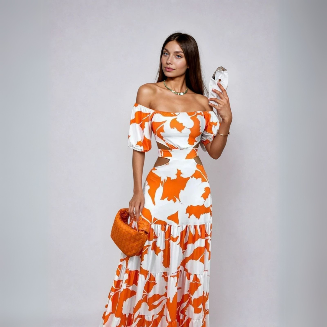 Stella | Vestido Longo Ajustado Artesanal