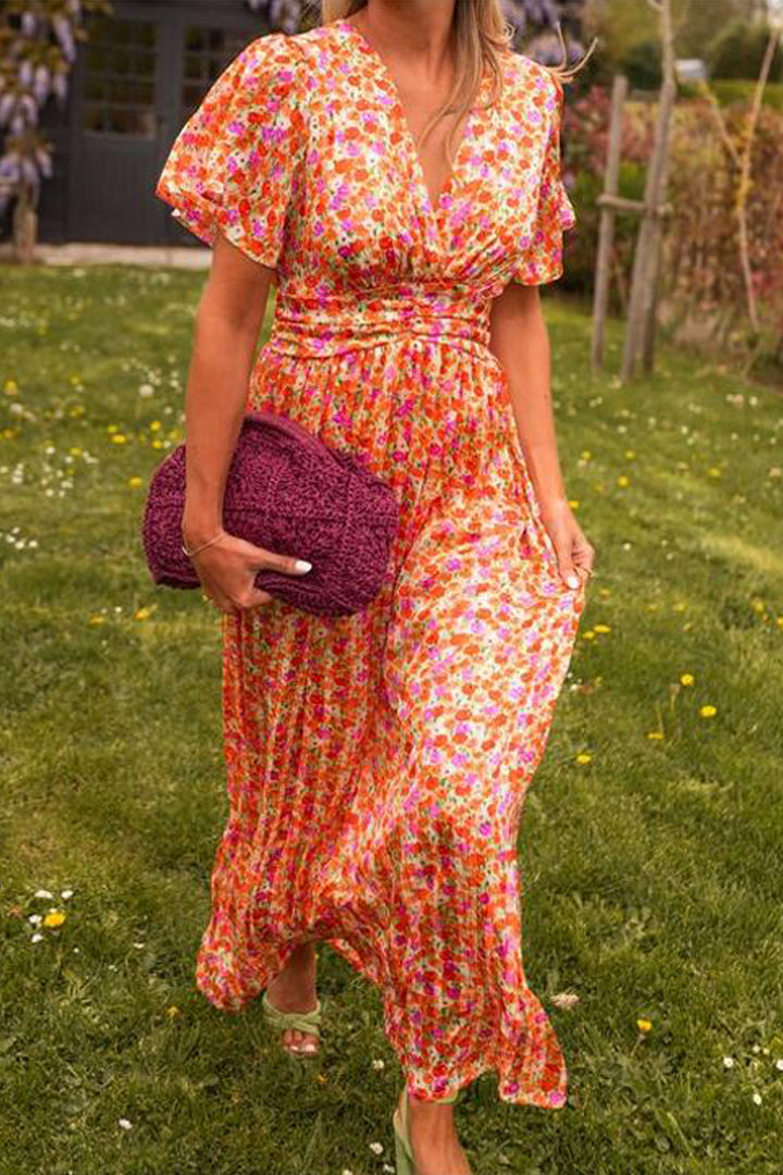 Pauline - Vestido Longo Estampado Floral
