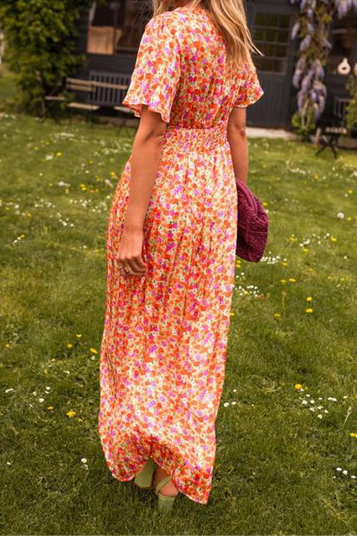 Pauline - Vestido Longo Estampado Floral