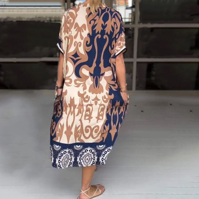 Odette - Vestido Estiloso com Decote em V