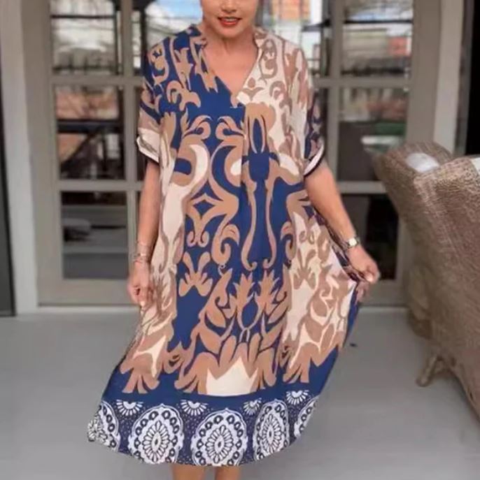 Odette - Vestido Estiloso com Decote em V