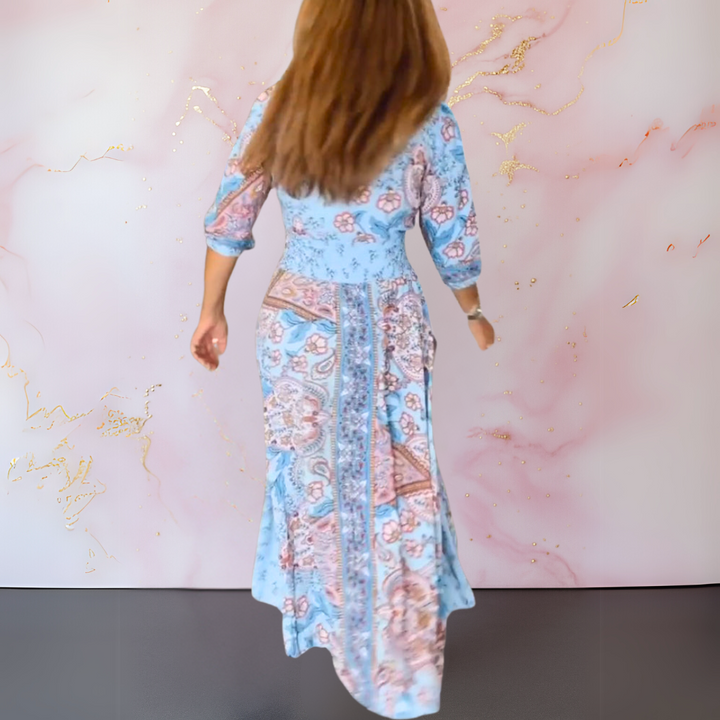 Lívia – Vestido Elegante com Decote em V