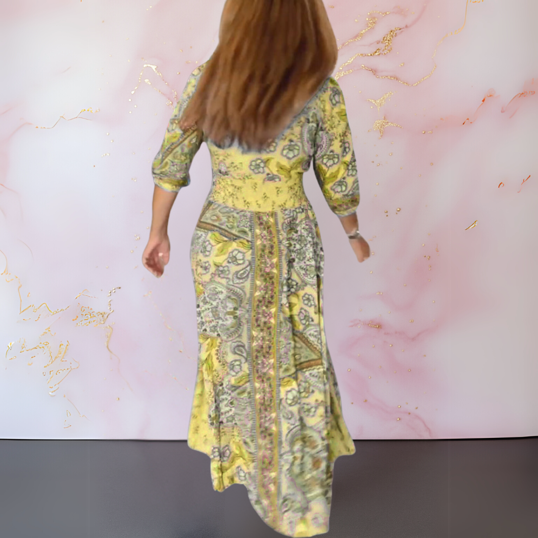 Lívia – Vestido Elegante com Decote em V