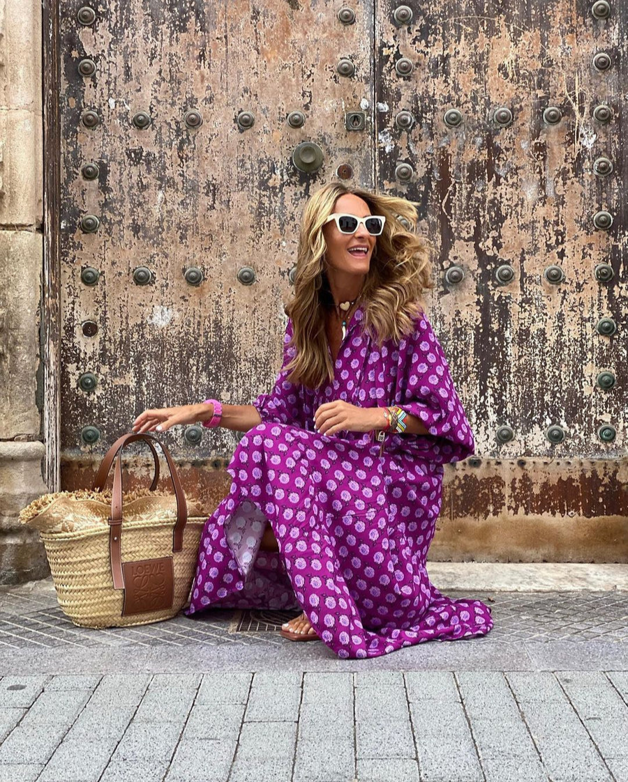 Elin | Vestido Maxi Boho de Algodão