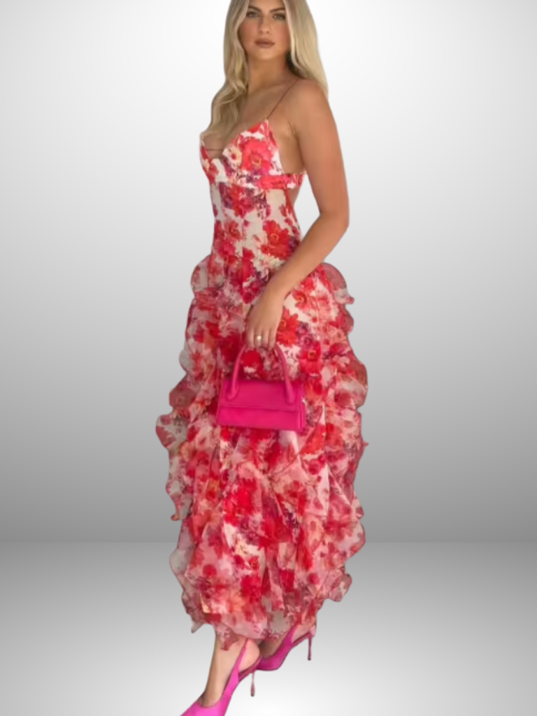 VESTIDO MAXI ROMÂNTICO