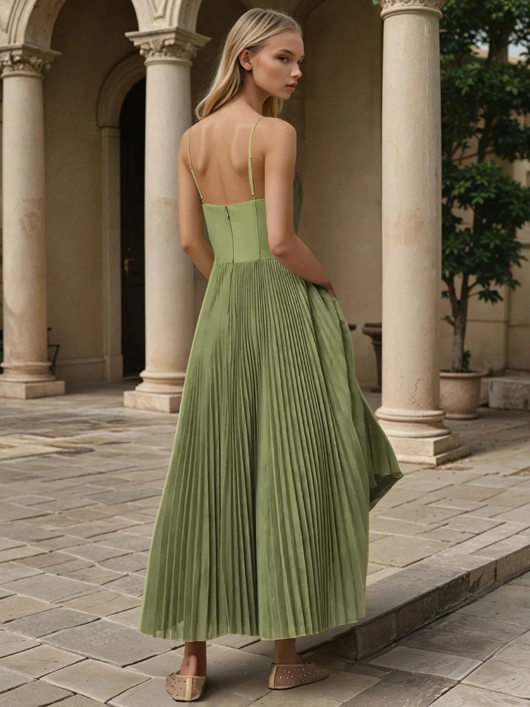 Edith – Vestido Elegante Plissado