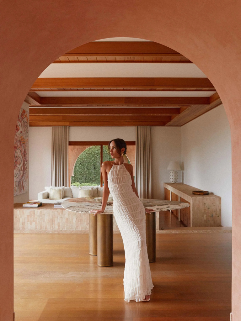 VESTIDO MAXI TEXTURA SOLÈNE