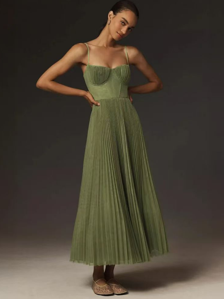 Edith – Vestido Elegante Plissado