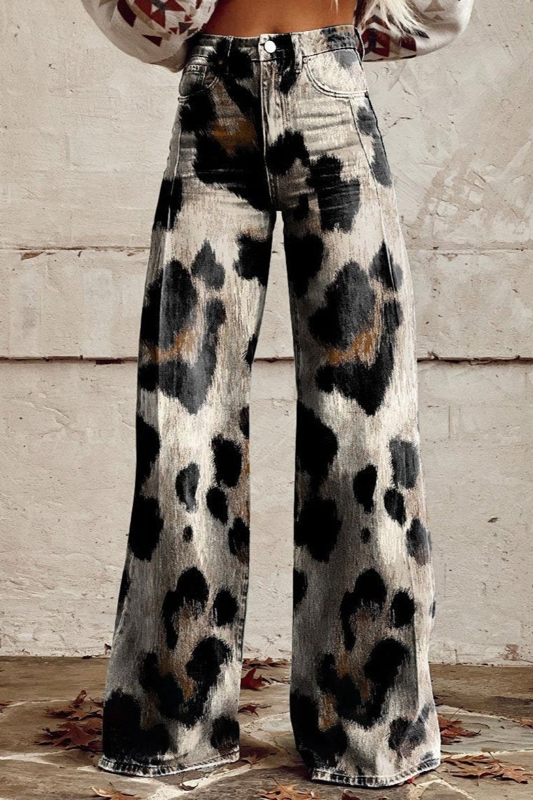 Cheetah | Calças Boho Vintage com Estampa Chique