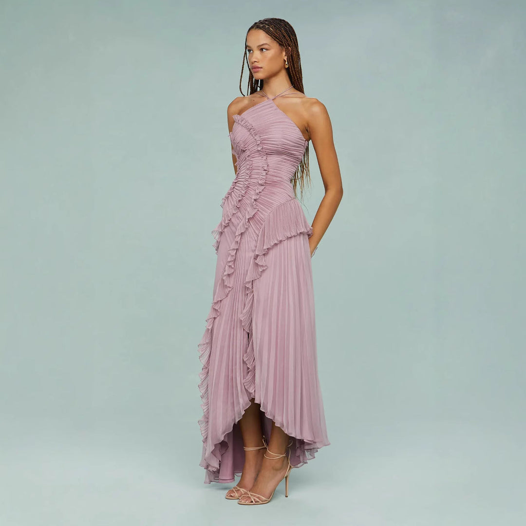 Yumi – Vestido Elegante com Babados
