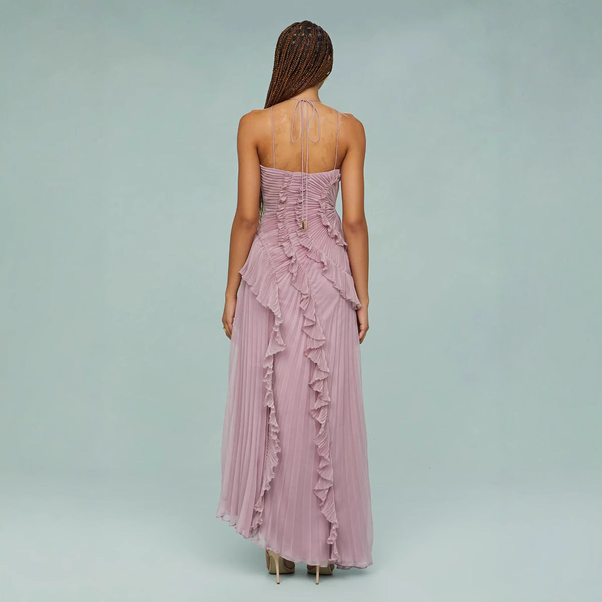 Yumi – Vestido Elegante com Babados