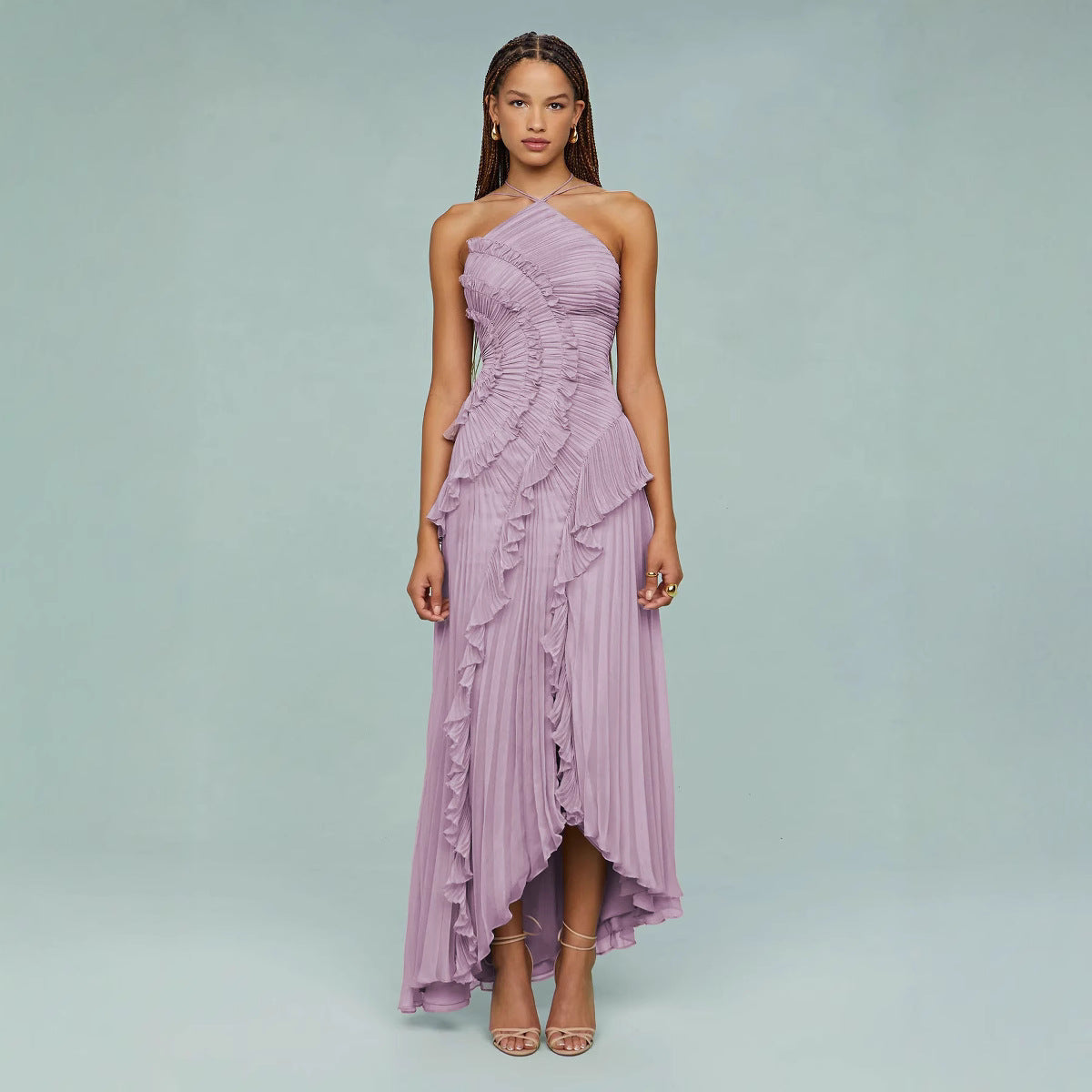 Yumi – Vestido Elegante com Babados