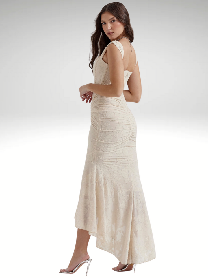 VESTIDO SEREIA EM RENDA LUXUOSA