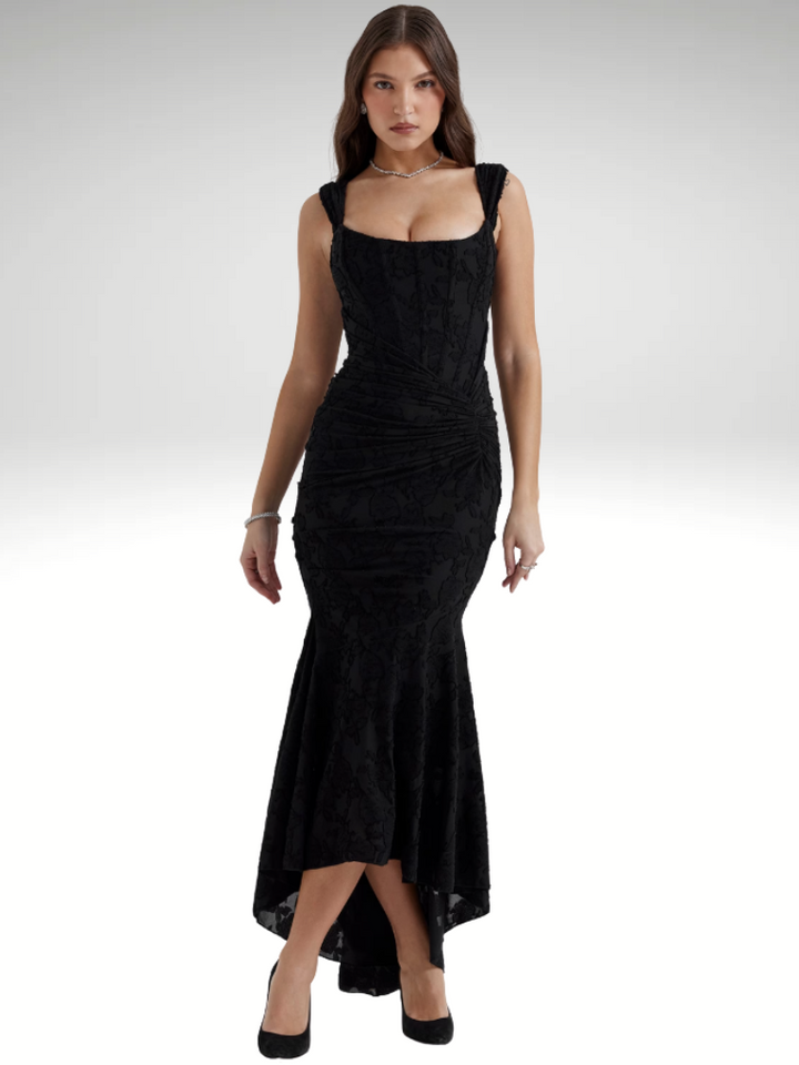 VESTIDO SEREIA EM RENDA LUXUOSA
