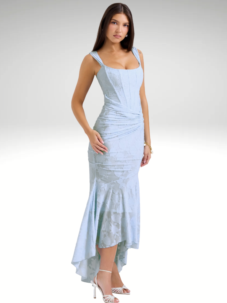 VESTIDO SEREIA EM RENDA LUXUOSA