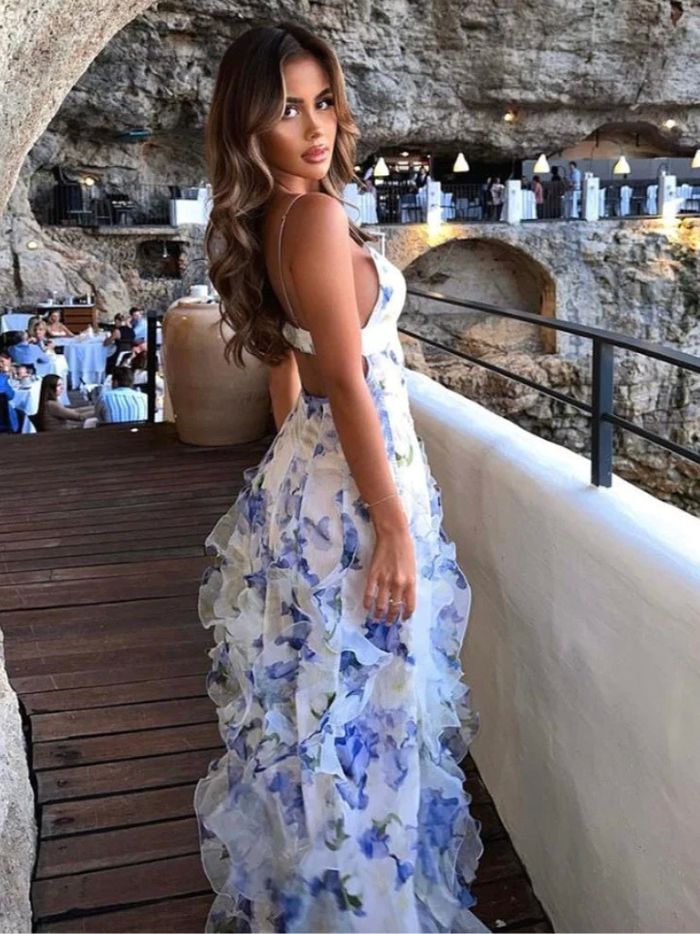 VESTIDO MAXI ROMÂNTICO