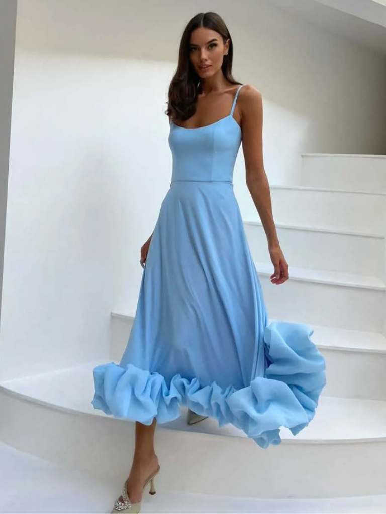 VESTIDO COM VOLANTES VIVIENNE