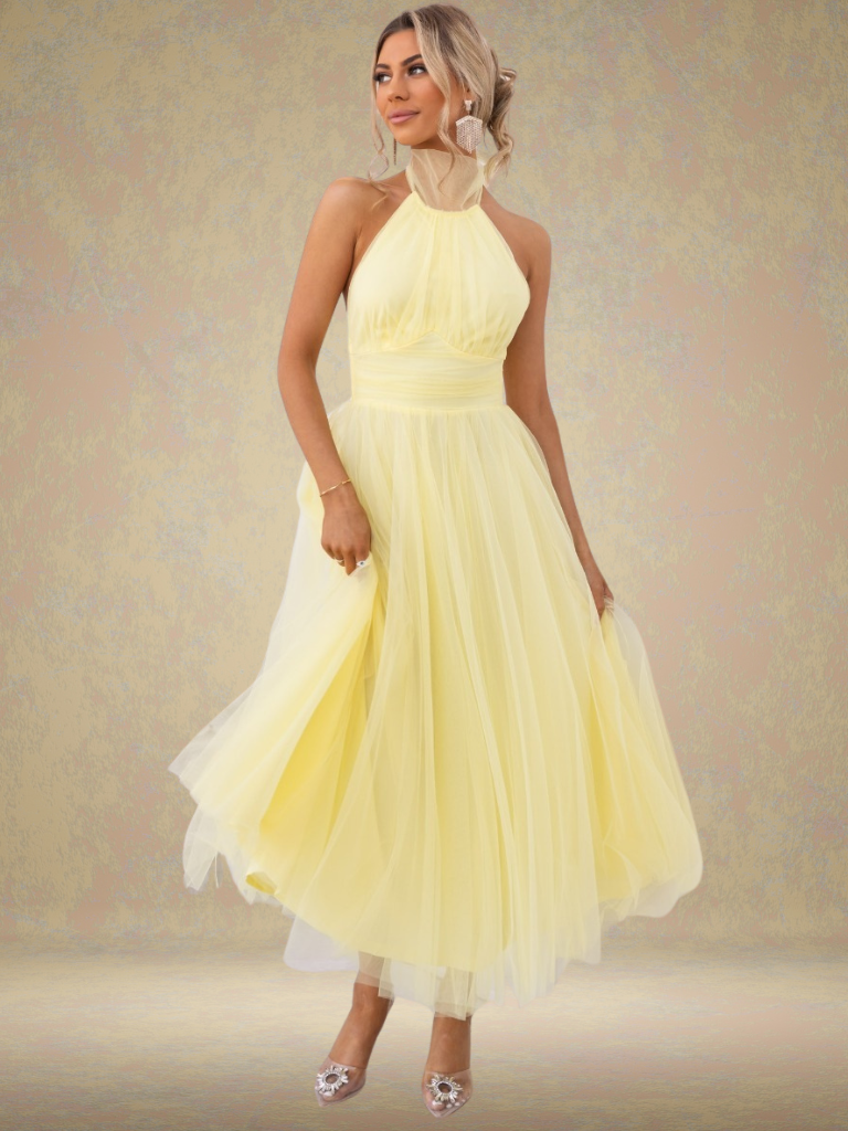 VESTIDO DE TULE VISÃO VIOLETA