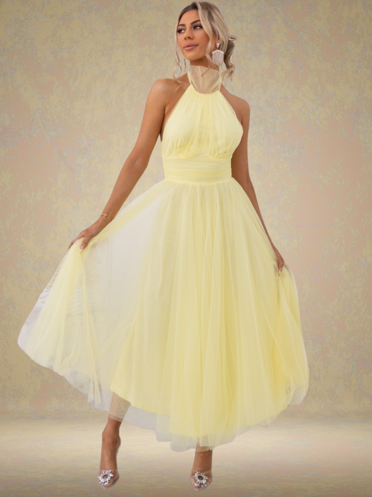 VESTIDO DE TULE VISÃO VIOLETA