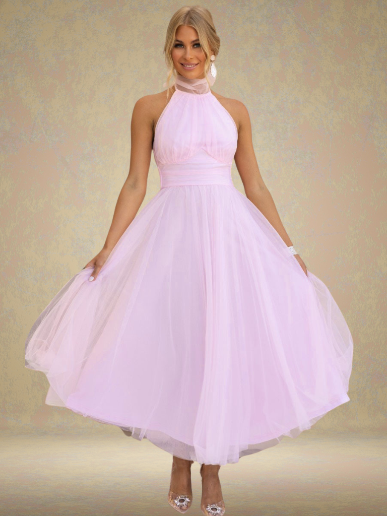 VESTIDO DE TULE VISÃO VIOLETA