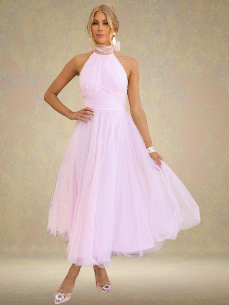 VESTIDO DE TULE VISÃO VIOLETA