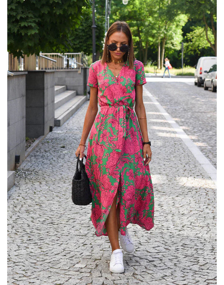 Suzanne - Vestido Elegante com Decote em V