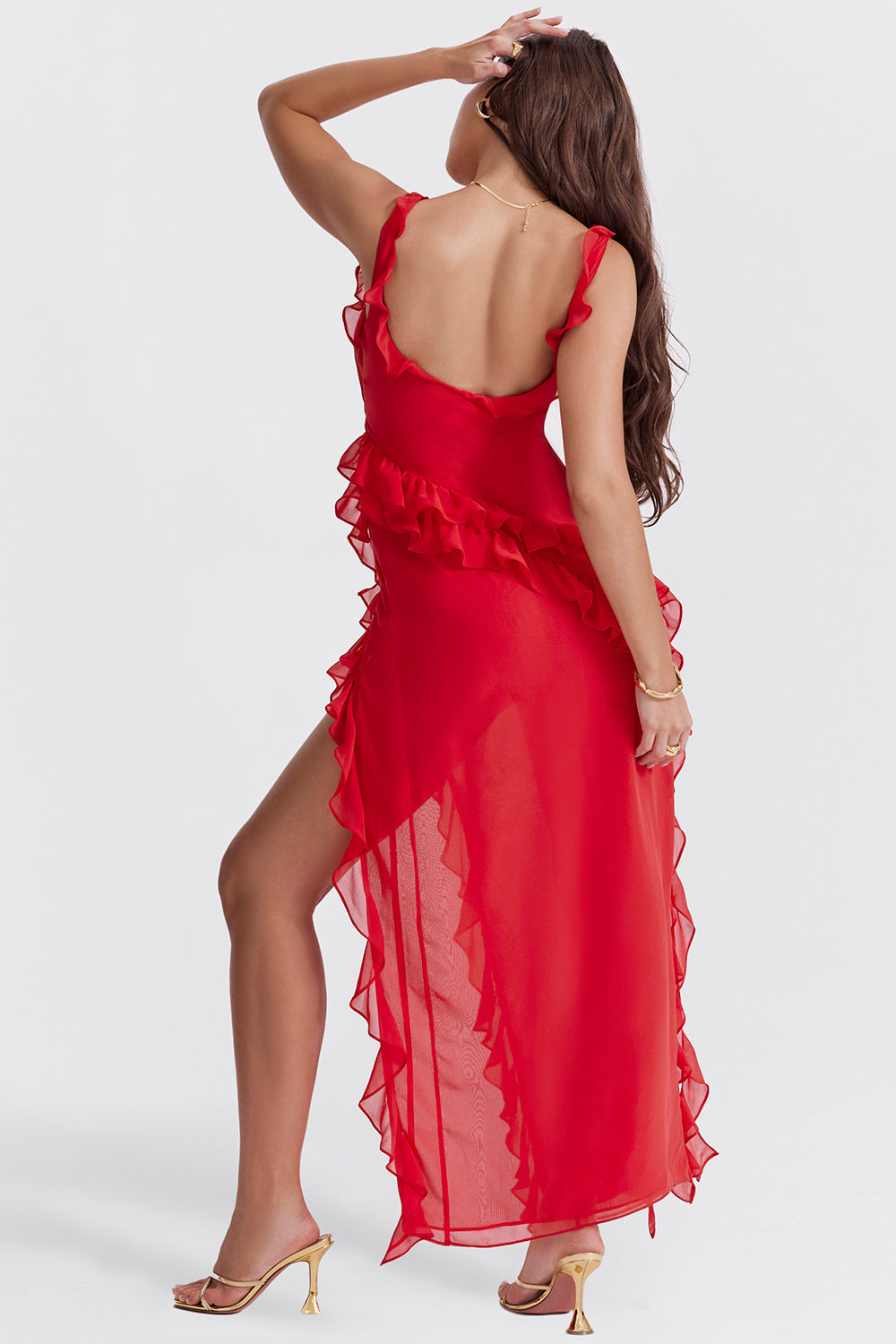 Chloe - Vestido Longo com Babados