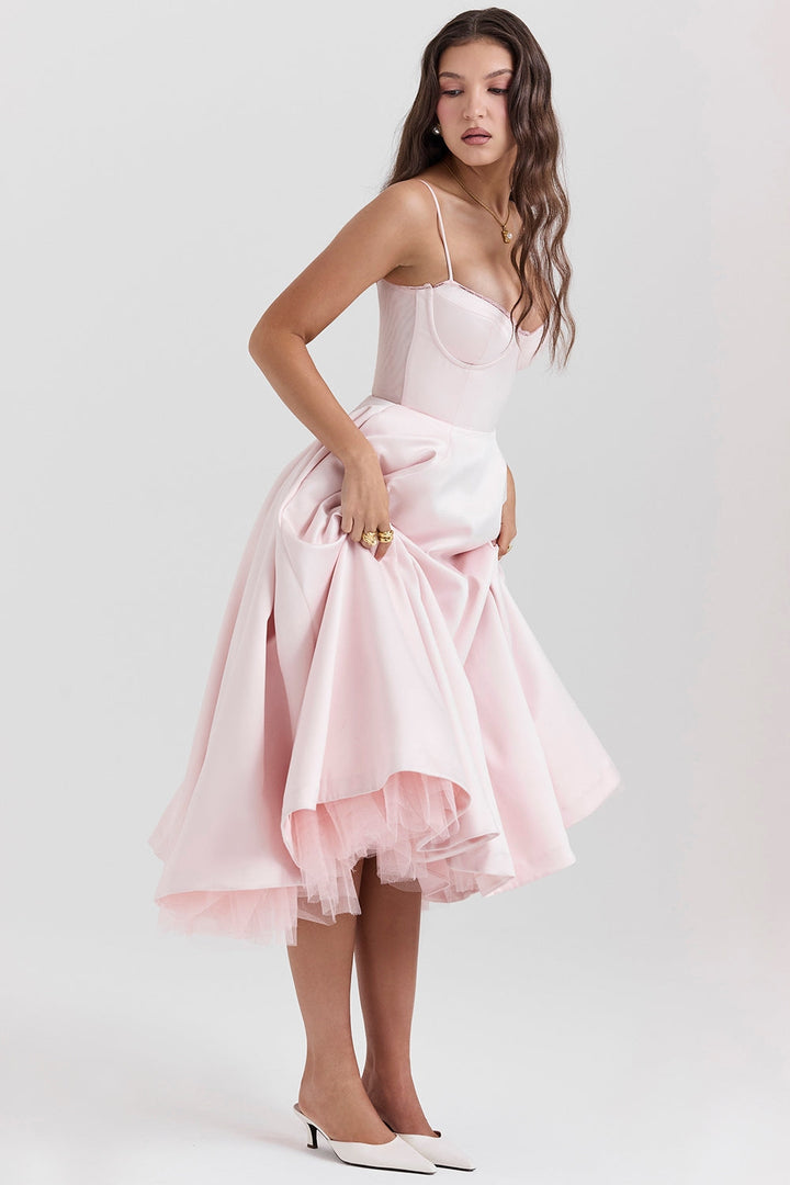 Cynthia - Vestido Midi Elegante de Tule