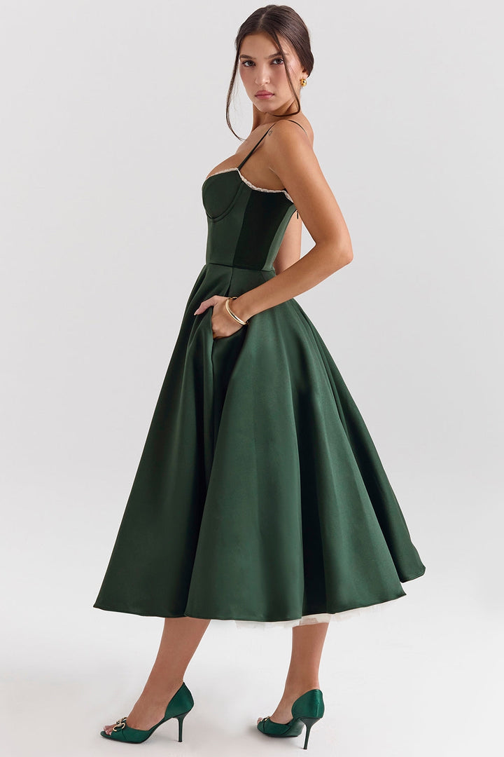 Cynthia - Vestido Midi Elegante de Tule