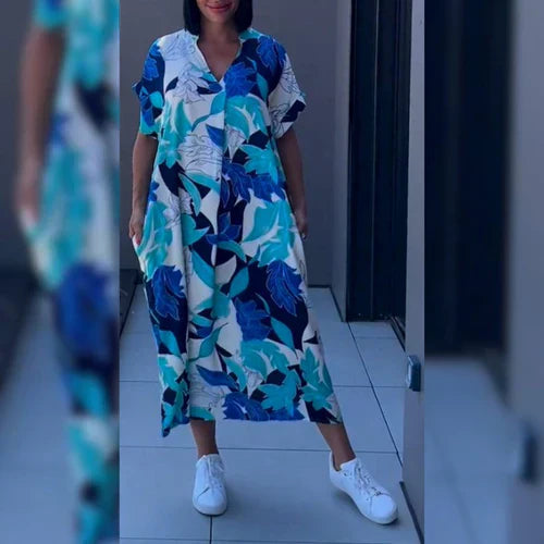Lyra - Vestido Elegante com Estampa Floral