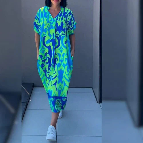 Lyra - Vestido Elegante com Estampa Floral