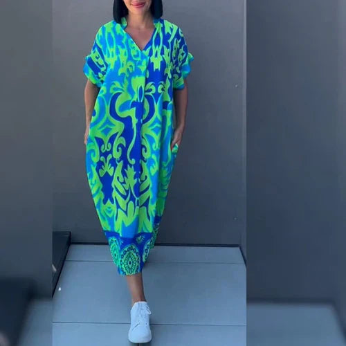 Lyra - Vestido Elegante com Estampa Floral