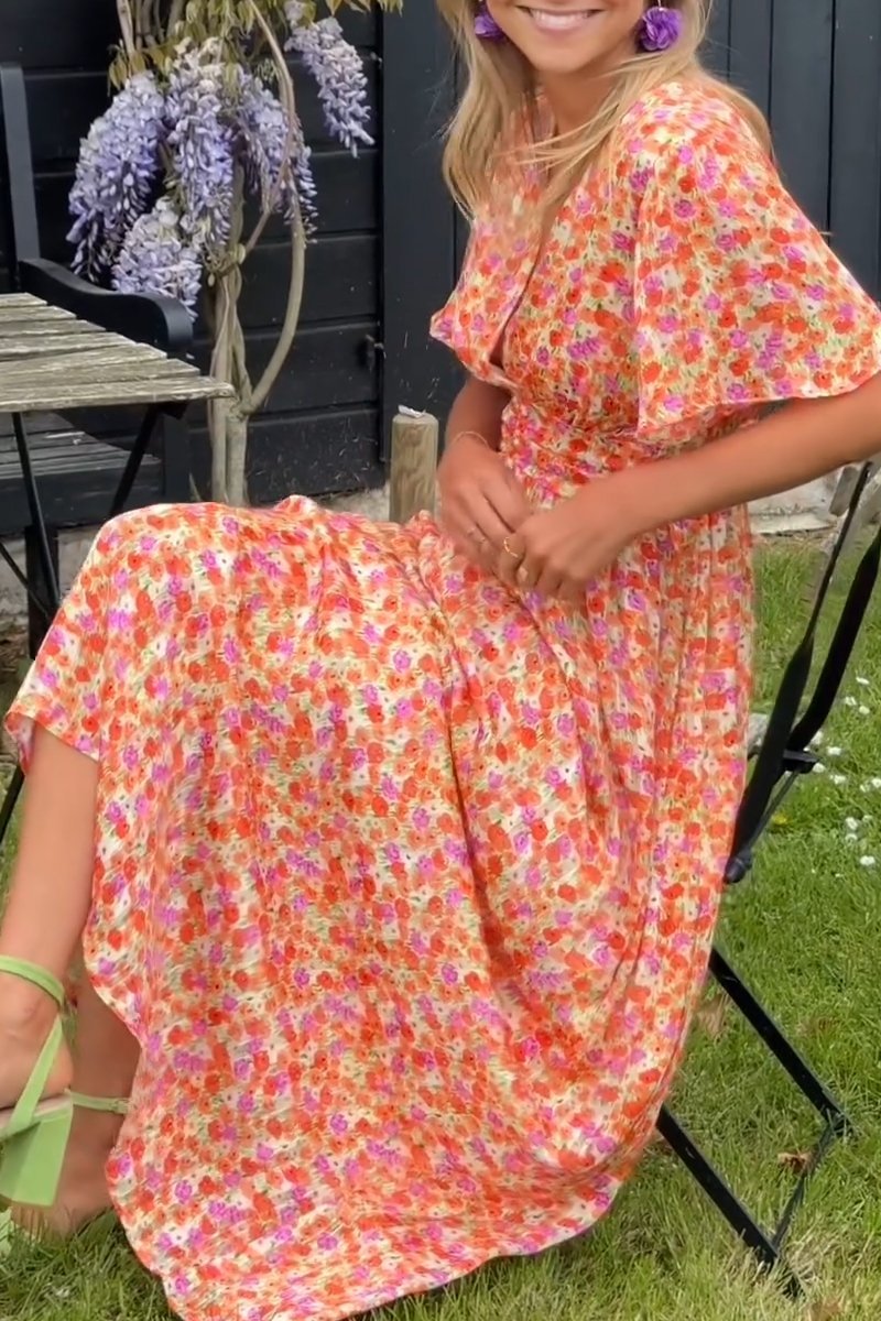 Pauline - Vestido Longo Estampado Floral