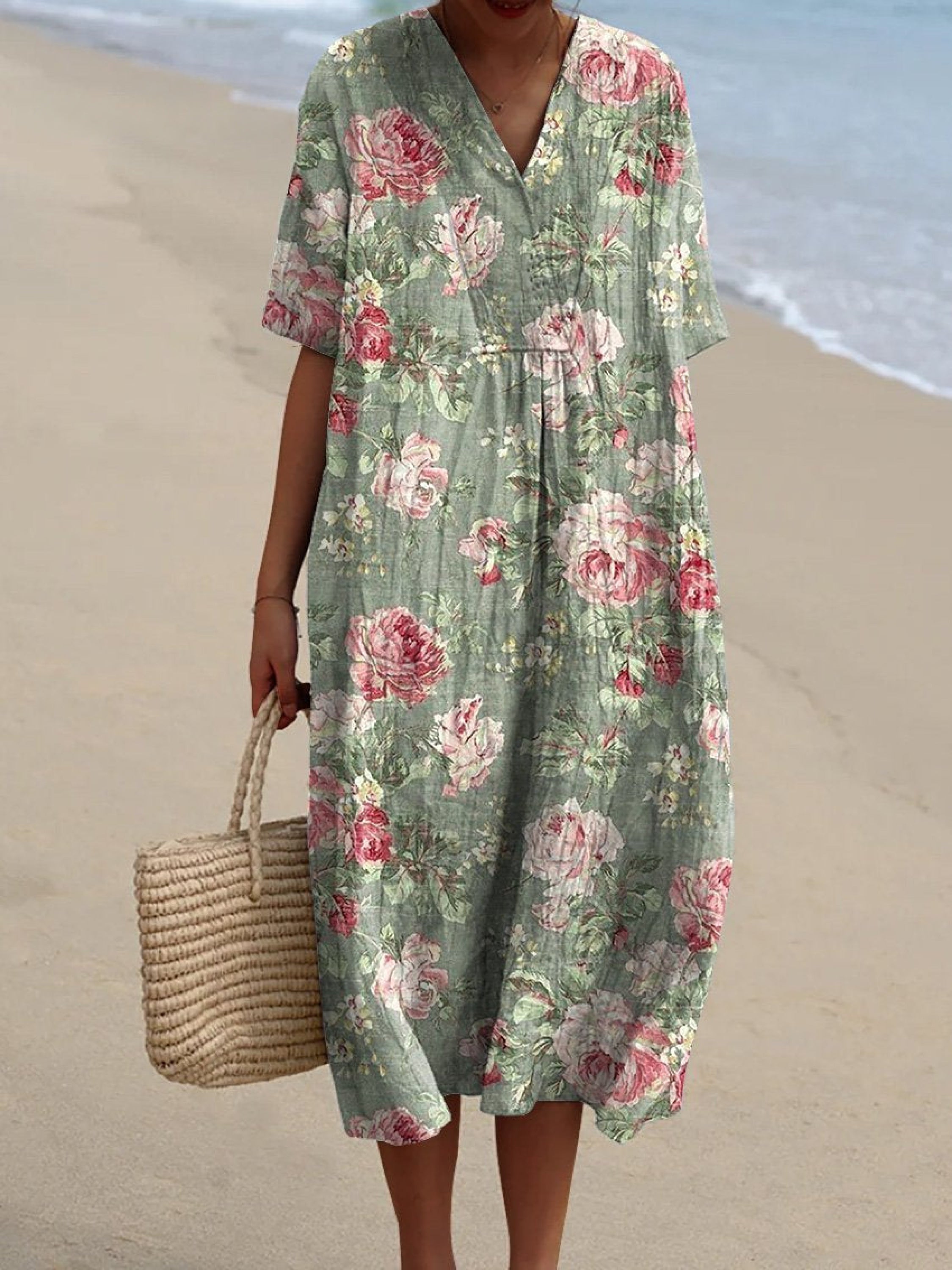 Lina | Vestido Vintage de Flores
