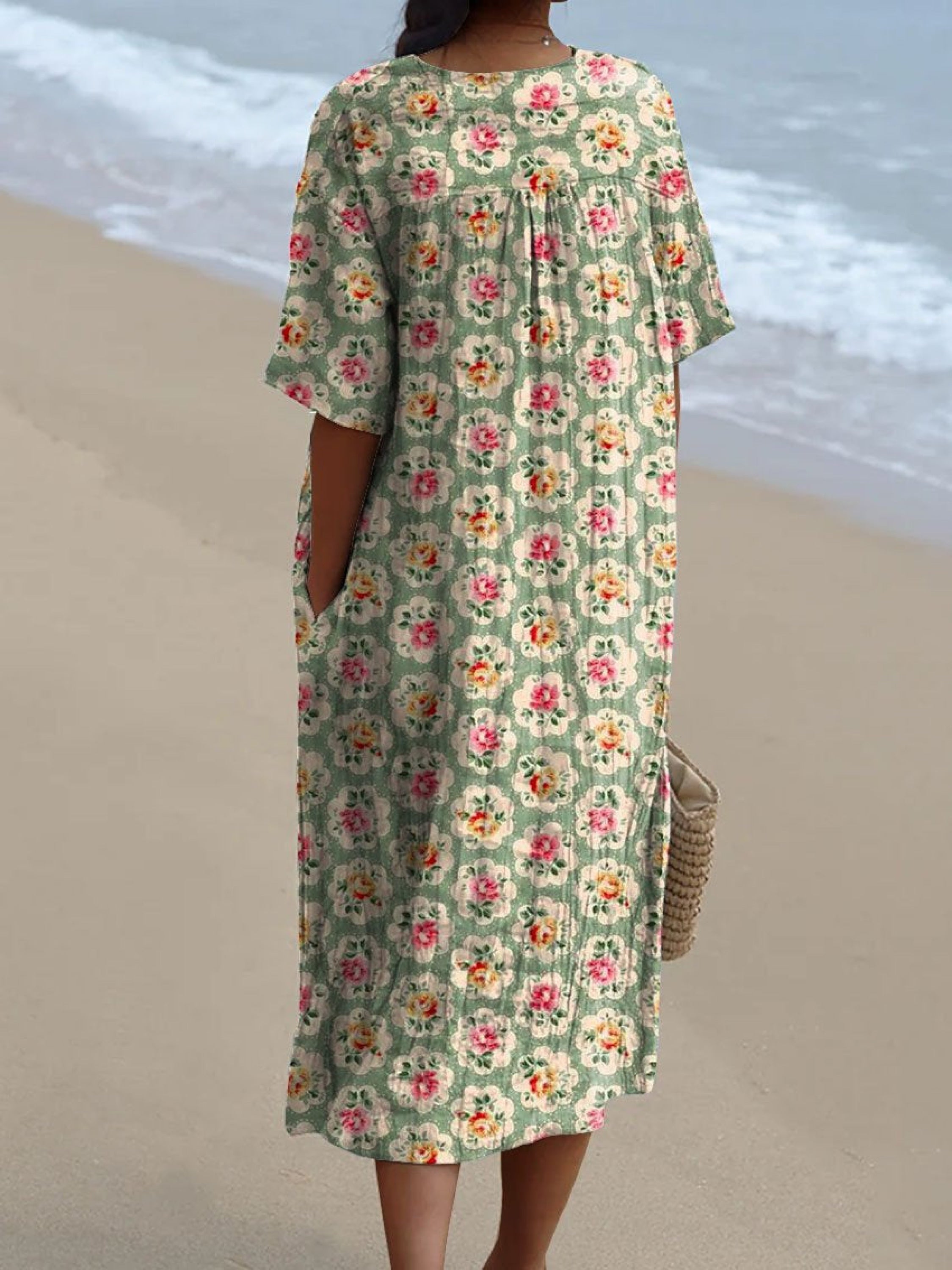Femke | Vestido Vintage de Flores - Edição Limitada