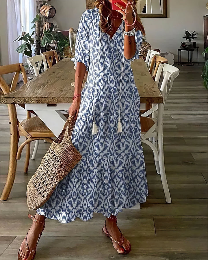 Tonee – Vestido Boho com Cobertura na Zona da Barriga