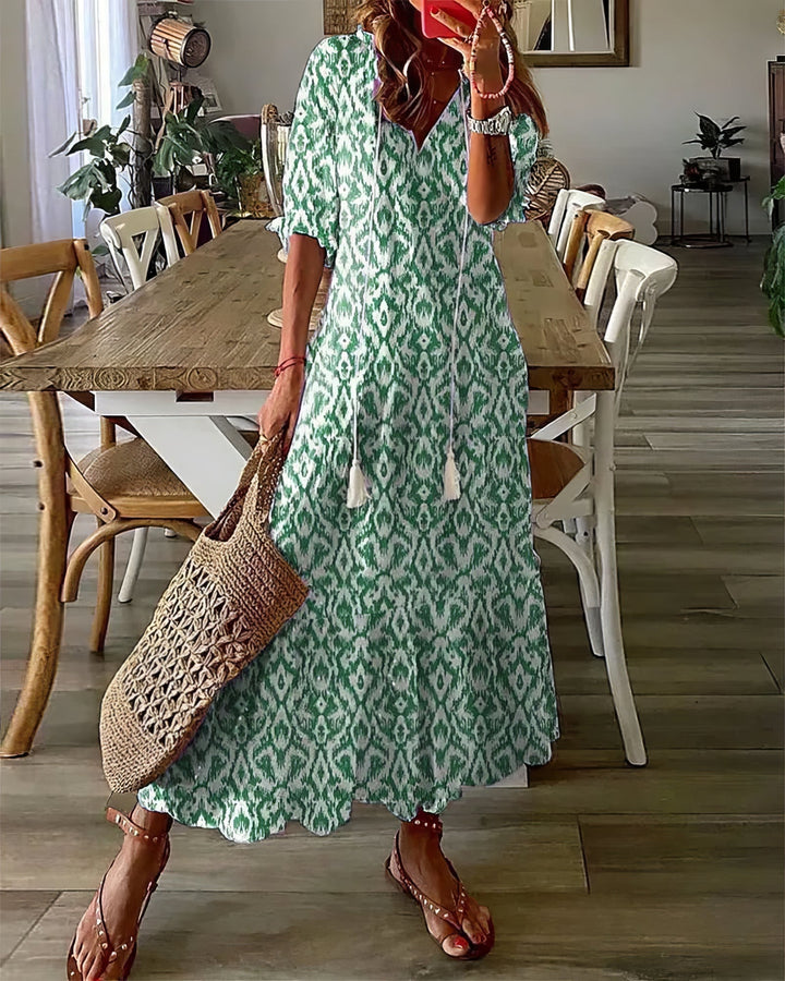 Tonee – Vestido Boho com Cobertura na Zona da Barriga
